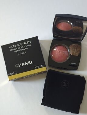 CHANEL Powder Blush Joues Contraste 71 Malice - Rose Pink